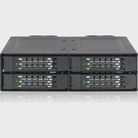 ICY DOCK Mobilni nosač ToughArmor MB699VP-B, 5.25", 4x NVMe U.2 SSD, hot-swap, metalno kućište, crno